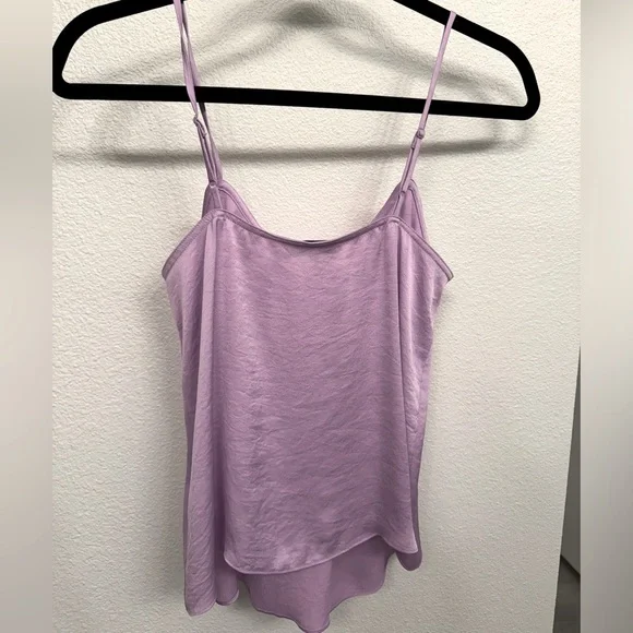 Vince Pleat Front Cami in Lilac, Size XS, New with Tags - Picture 4 of 6